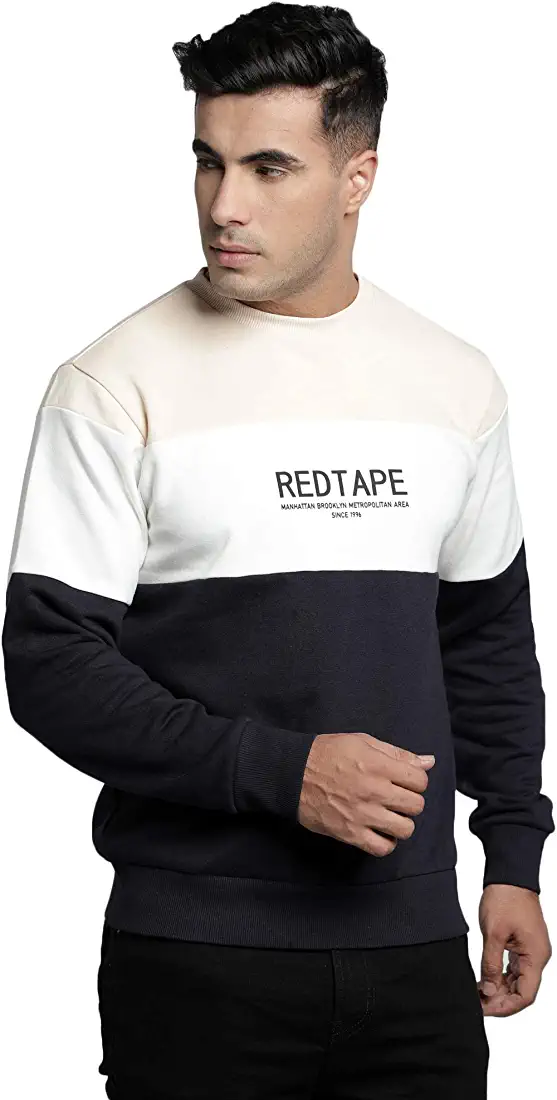 Red Tape Men Navy Sweatshirt