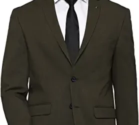 Solid Polyester Viscose Slim Fit Mens Work Wear Jacket