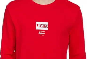 Levi's Men Cotton Blend Crew Neck Sweatshirt