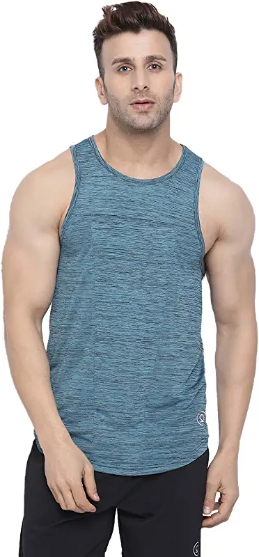 CHKOKKO Men Solid Plus Size Gym Tank Tops Sleeveless Sports Vest