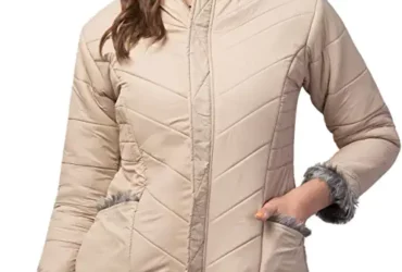 Women's & Girl's winter wear full sleeve solid Parka Hoodie Quilted Bomber Jacket & Coat
