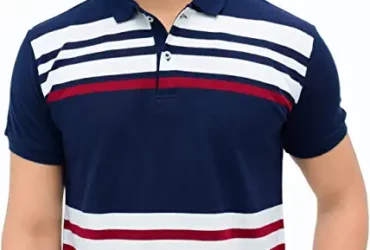 3BROS Men's Cotton Blend Half Sleeve Regular fit Summer Wear Comfortable Polo Neck T-Shirt