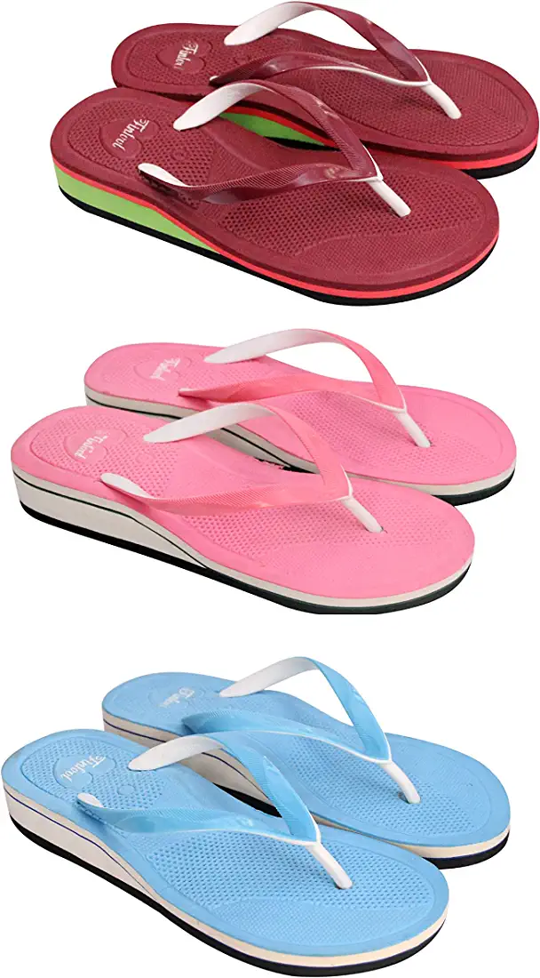 Yash International Extra Soft Slippers And Causal Flip Flops for Home Daily Use {combo of3}(Combo-03)