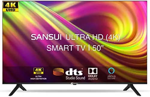 Sansui 127 cm (50 inches) 4K Ultra HD Certified Android LED TV JSW50ASUHD (Mystique Black) (2021 Model) | With Dolby Audio and DTS 41% off