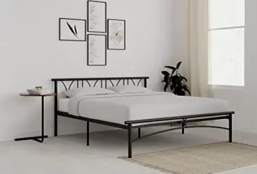 Amazon Brand – Solimo Shae king Size Engineered Wood Bed with Headboard & Box Storage, Wenge Finish (Dark Brown)