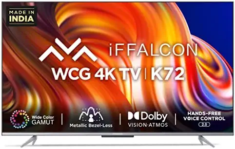 iFFALCON 108 cm (43 inches) 4K Ultra HD Smart Certified Android LED TV 43K72 (Black)
