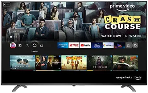 AmazonBasics 108 cm (43 inches) 4K Ultra HD Smart LED Fire TV AB43U20PS (Black)