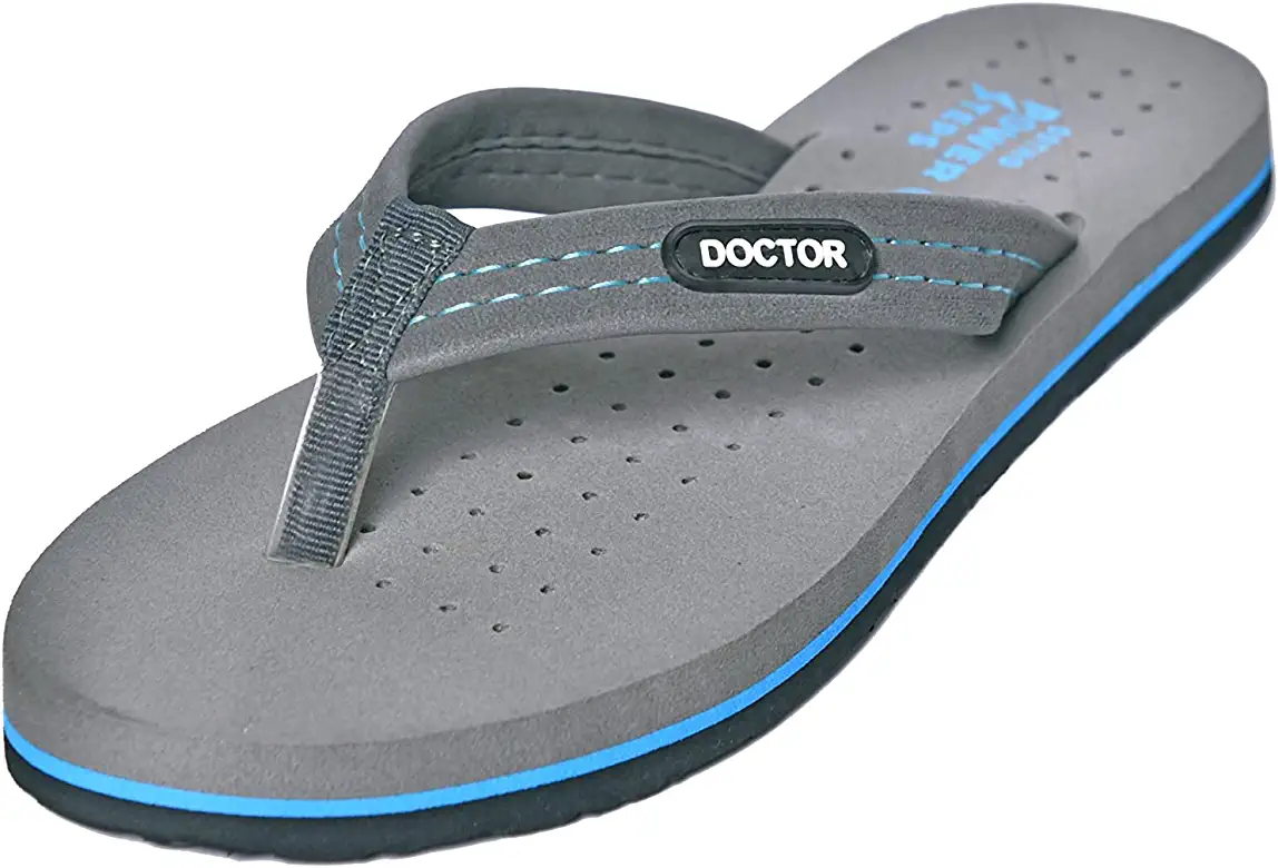 DOCTOR EXTRA SOFT House Slipper for Women's Ortho Care |Orthopaedic | Diabetic | Comfortable | Cushion | Black Flip-Flop Ladies and Girls Home Slides for Daily Use 60019