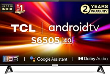 TCL 100 cm (40 inches) Full HD Certified Android R Smart LED TV 40S6505 (Black)