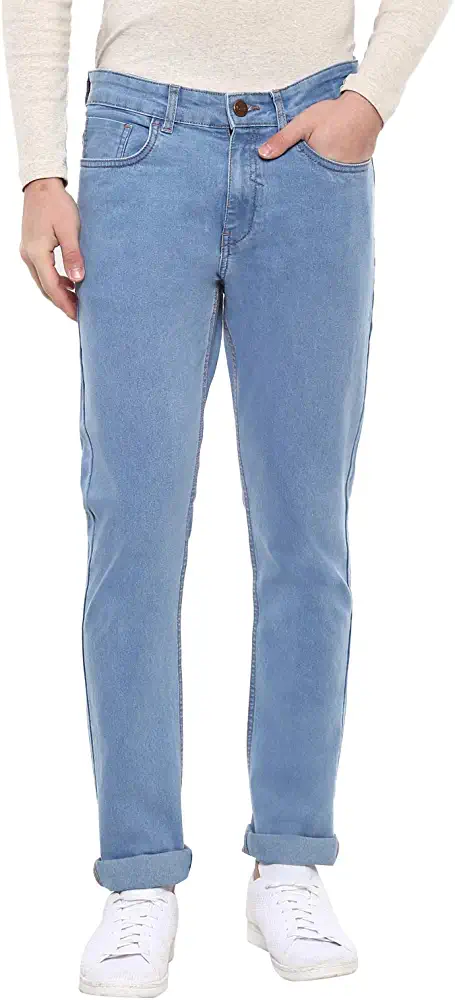 Urbano Fashion Men's Regular Fit Washed Full Sleeve Denim Jeans