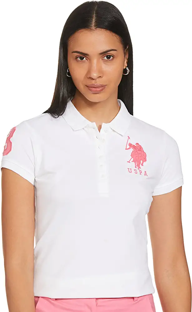 U.S. POLO ASSN. Women's Band Collar T-Shirt
