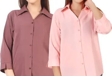 Shanaya Moda Trendy Formal Women and Girls Shirt S Size Pack of 2
