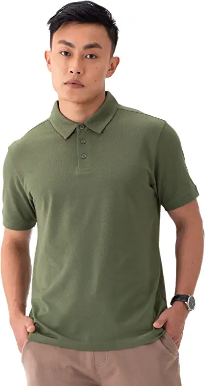 ECOLINE Clothing Eco-Friendly Men's 50/50 Blend Polo T-Shirt