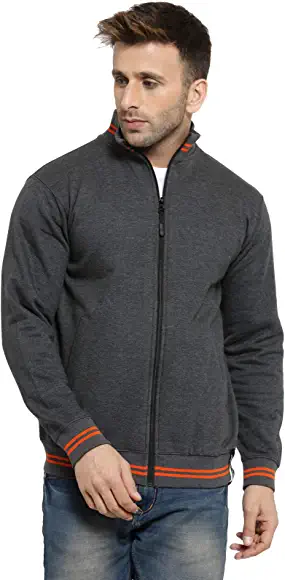 Scott International Men's Rich Cotton Pullover Hoodie Sweatshirt with Zip
