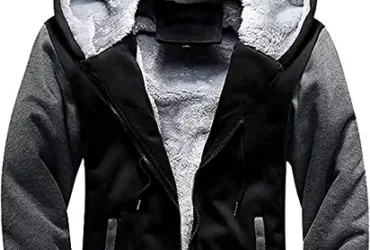 GEEK LIGHTING Men’s Casual Slim Full Zip Thick Knitted Cardigan Sweaters with Real Pockets
