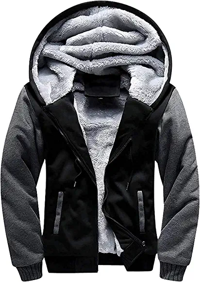 GEEK LIGHTING Men’s Casual Slim Full Zip Thick Knitted Cardigan Sweaters with Real Pockets