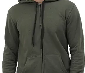 Men's Regular Fit Cotton Solid Hoodie Sweatshirt