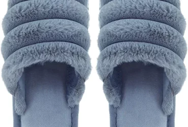 35 CASSIEY Fur Indoor/Outdoor Soft Bottom Slippers |Men’s Flipflop | Open Toe Slide Slippers with fur Lining |Boy’s Slippers flip Flop