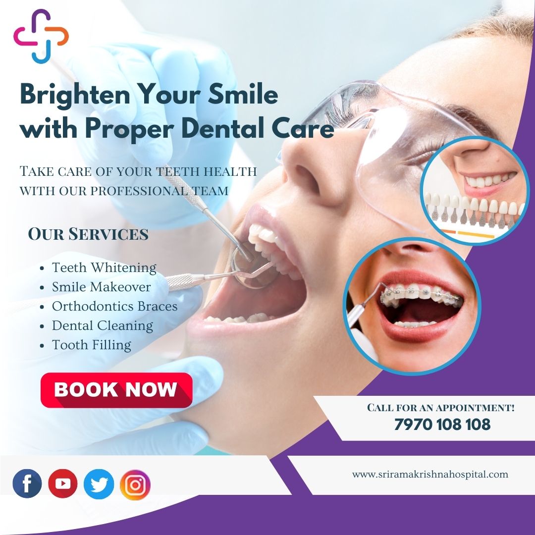 Transform Your Smile with Smile Makeover Treatment at Sri Ramakrishna Hospital in Coimbatore.
