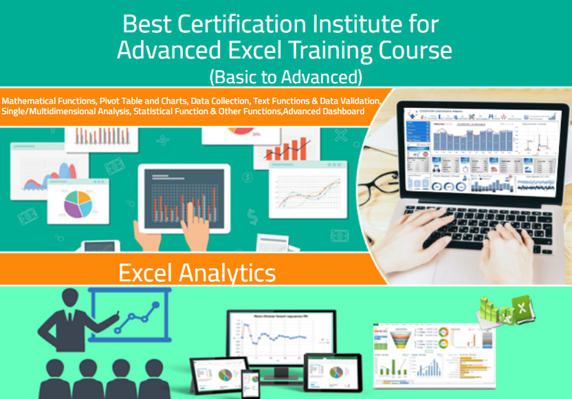 Best Advanced Excel Training Institute in Delhi, Uttam Nagar, Free VBA Macros & SQL Course, Independence offer till 15 Aug'23.
