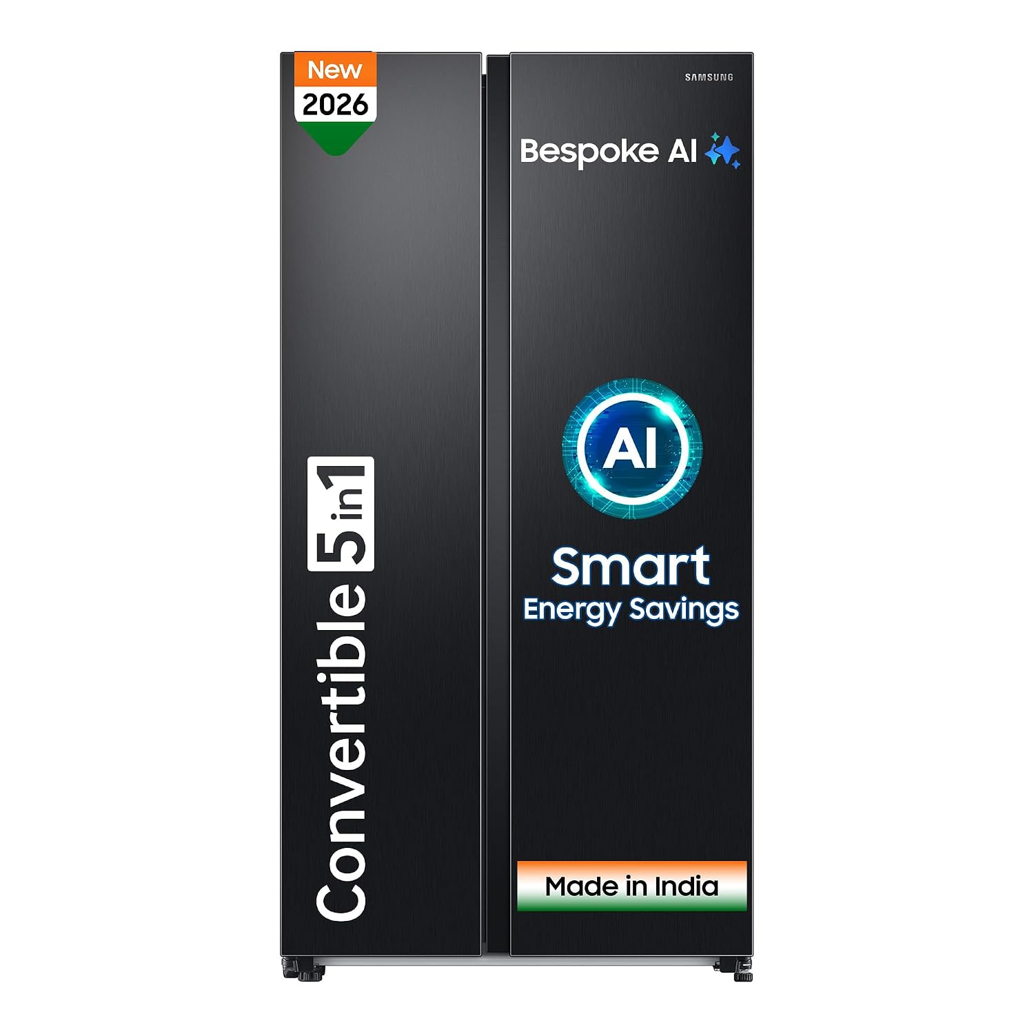 Samsung 653 L 3 Star Frost Free Side-by-Side Refrigerator (Convertible 5-in-1, AI Enabled, WiFi)
