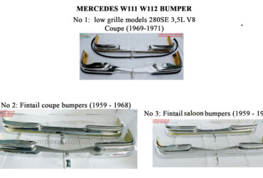 Mercedes W111 W112 Model Saloon And Coupe/Cabriolet