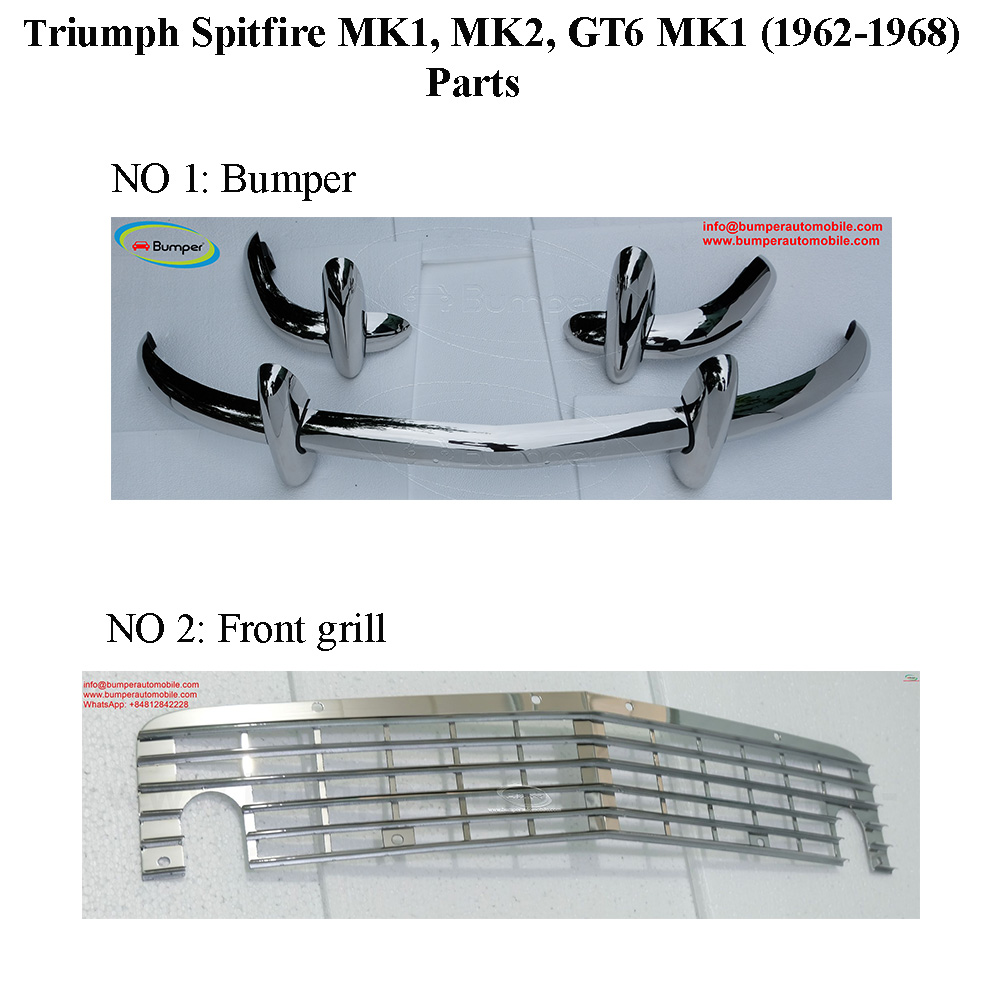 Triumph Spitfire MK1, MK2, GT6 MK1 Year (1962-1968)
