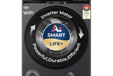 Haier 9 Kg 5 Star AI Smart Front Load Washing Machine – WiFi Enabled with Direct Motion Motor