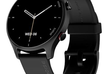 Noise Twist Round Smartwatch (Jet Black) – BT Calling, Like New