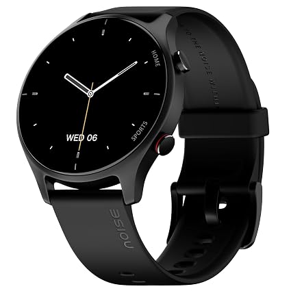 Noise Twist Round Smartwatch (Jet Black) – BT Calling, Like New