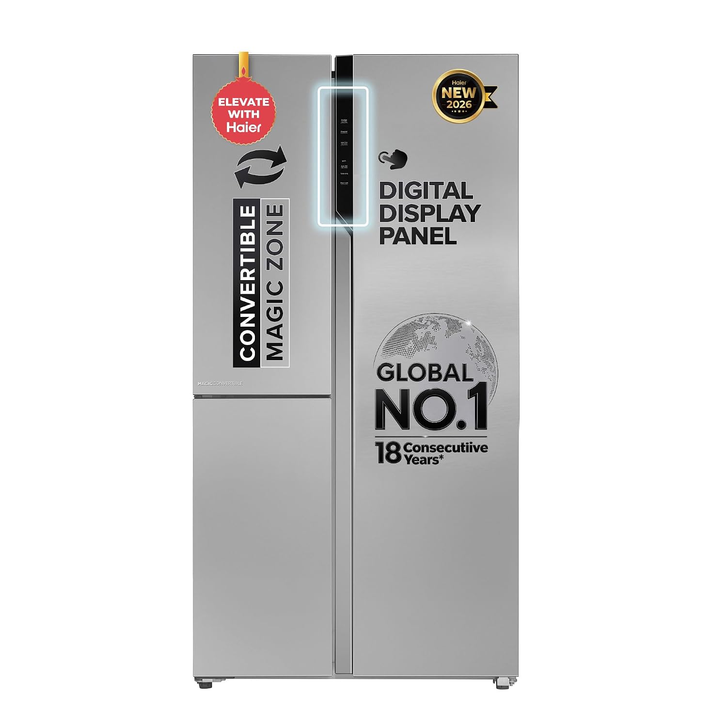 Haier 598L Side by Side Refrigerator – Inox (Like New)