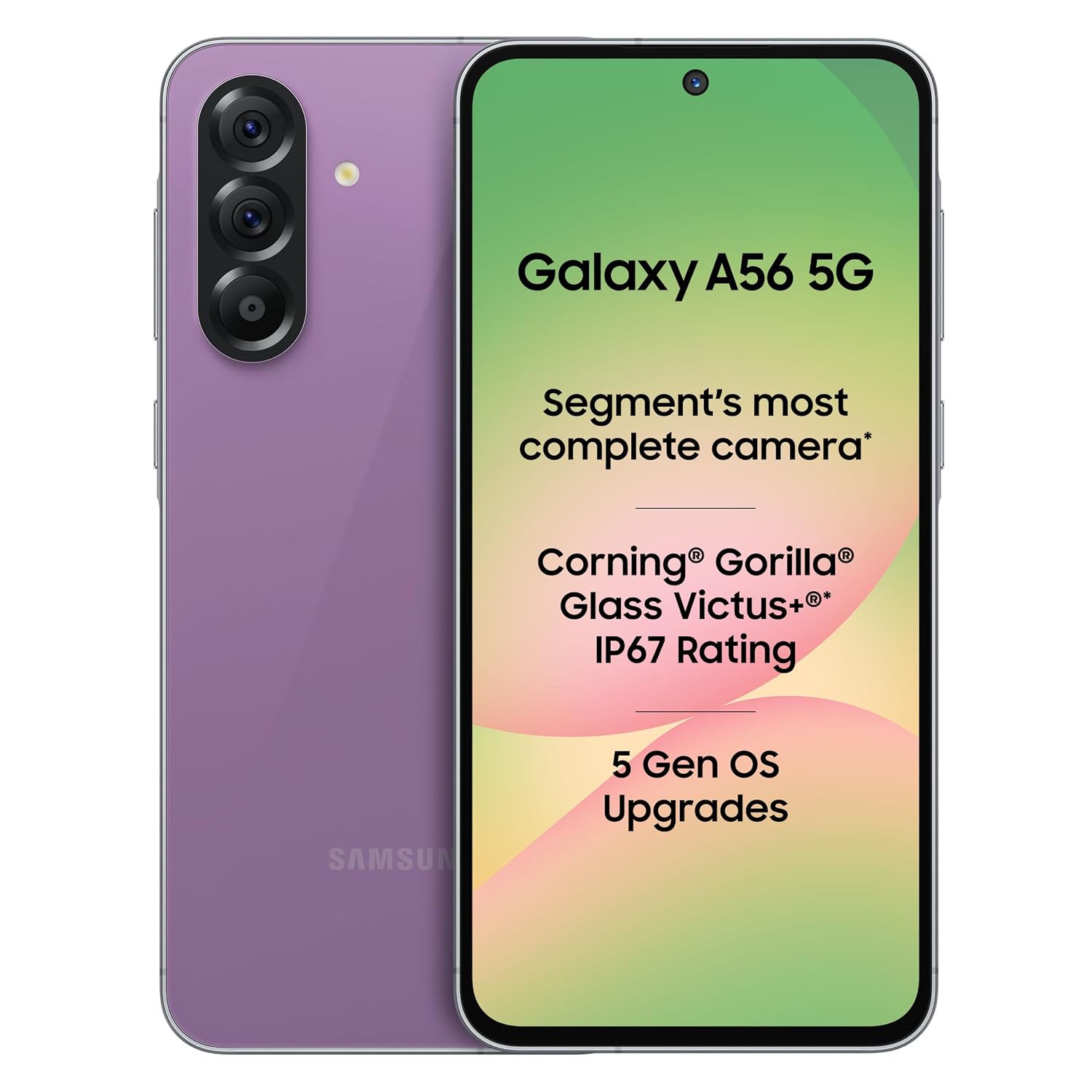 Samsung Galaxy A56 5G Mobile (Awesome Violet Glow, 8GB, 256GB) |