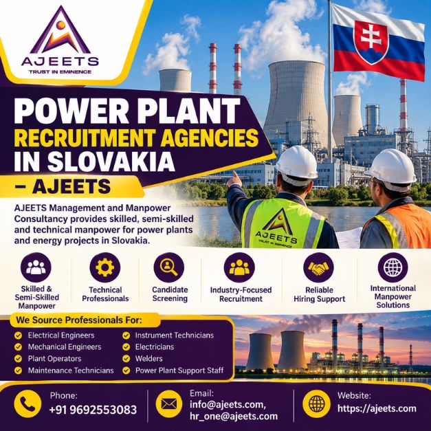 Power Plant Recruitment Agencies in Slovakia – AJEETS